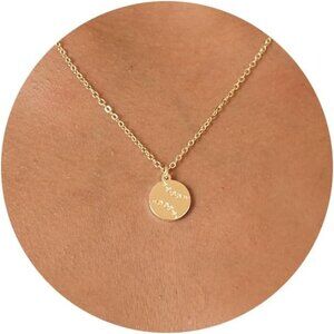 ⚡Gold Zodiac Constellation Pendant Necklace for Women Minimalist Jewelry Gift